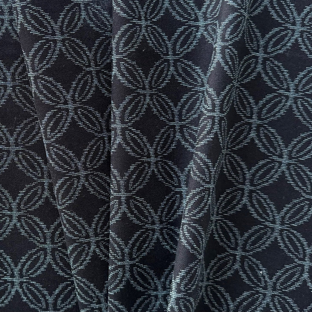 Kasuri Navy Shippou Circles Quilting Cotton (Made in Japan)