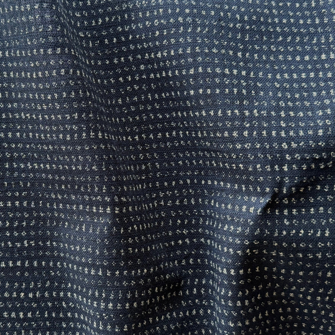 Kasuri Indigo Tiny Dot Homespun Quilting Cotton (Made in Japan)