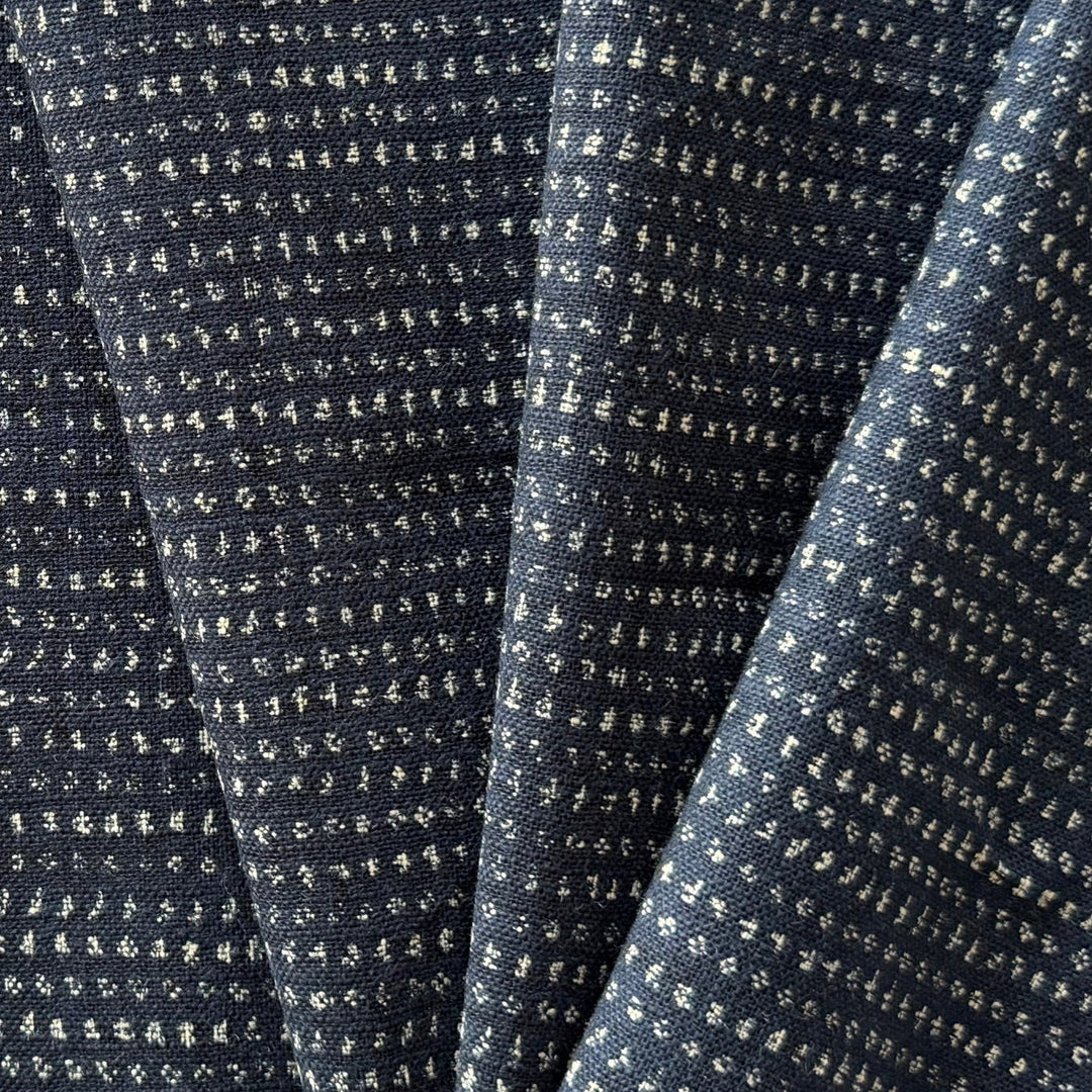 Kasuri Indigo Tiny Dot Homespun Quilting Cotton (Made in Japan)