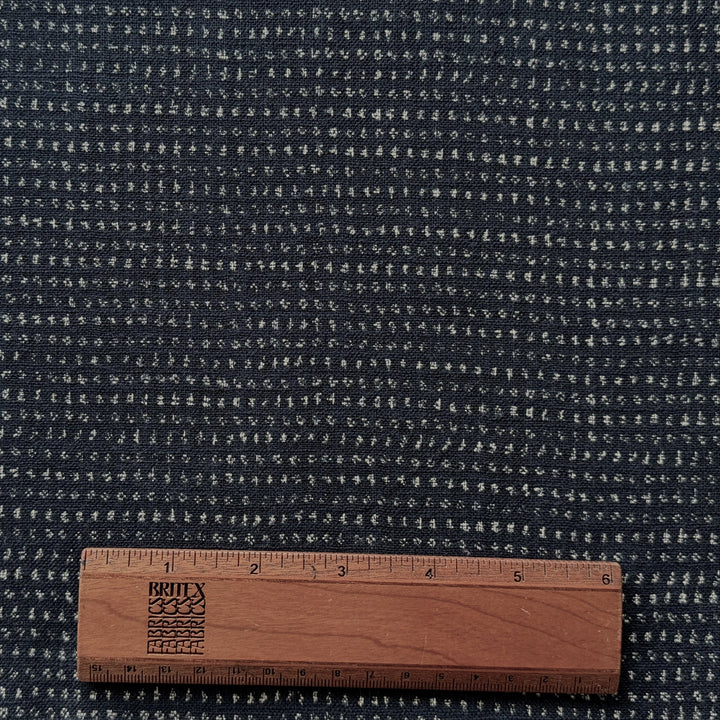 Kasuri Indigo Tiny Dot Homespun Quilting Cotton (Made in Japan)