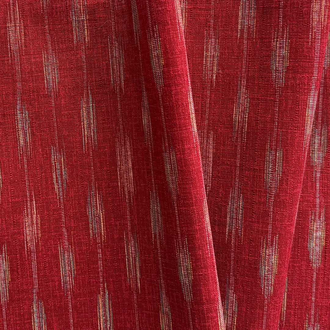 Morikiku Arrows Tomato Red Dobby Quilting Cotton (Made in Japan)