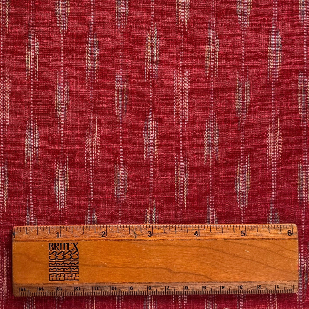 Morikiku Arrows Tomato Red Dobby Quilting Cotton (Made in Japan)