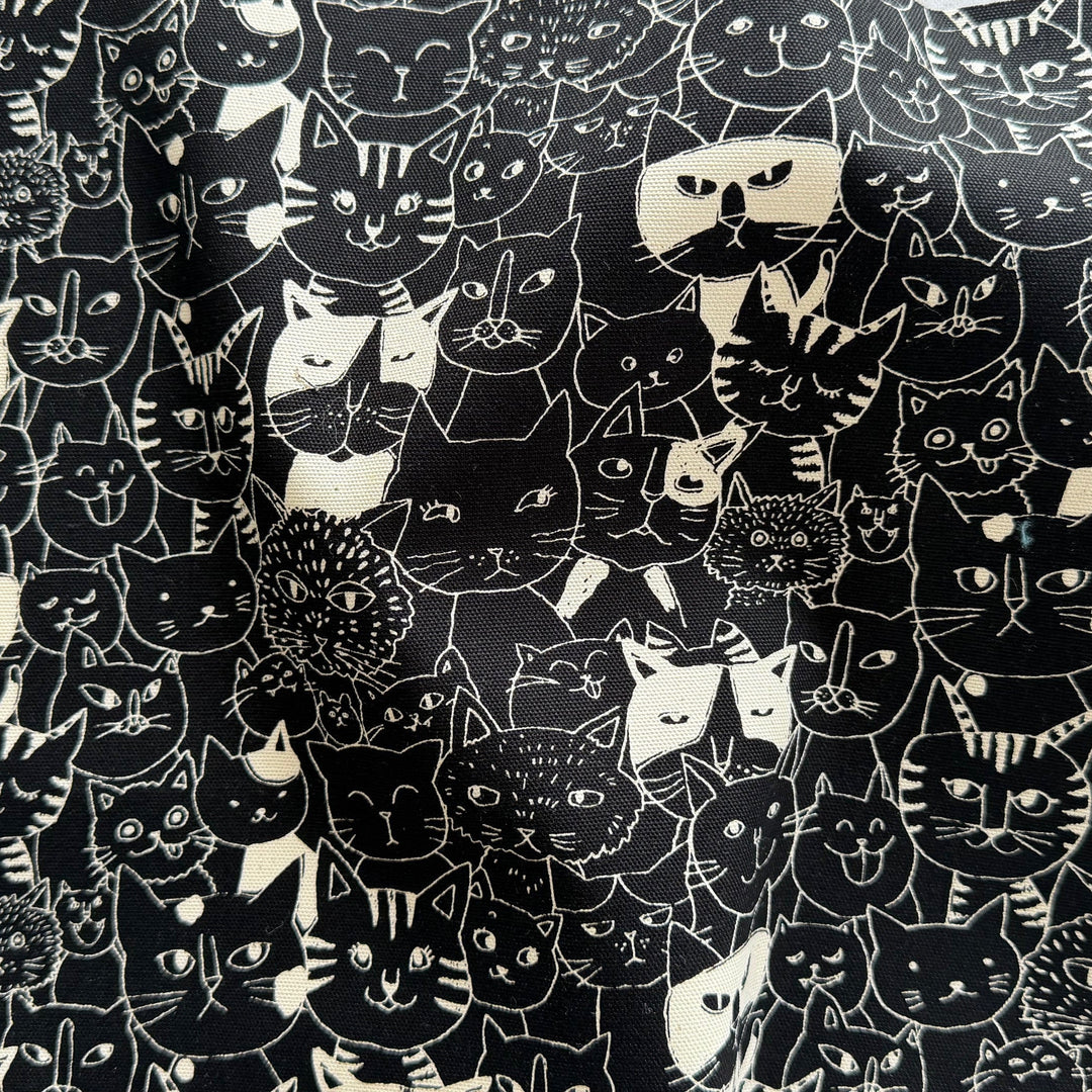 Cat Friends Lighter Weight Cotton Canvas (Made in Japan)