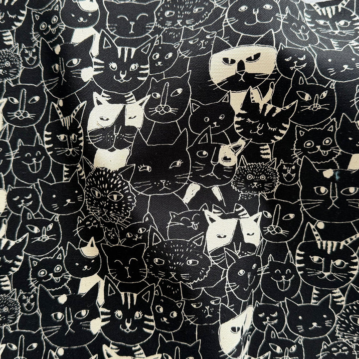 Cat Friends Lighter Weight Cotton Canvas (Made in Japan)