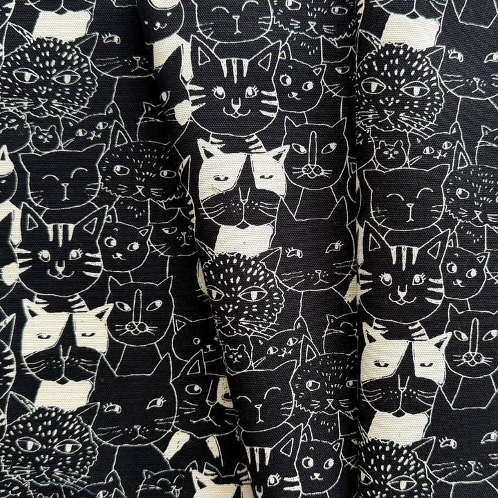 Cat Friends Lighter Weight Cotton Canvas (Made in Japan)