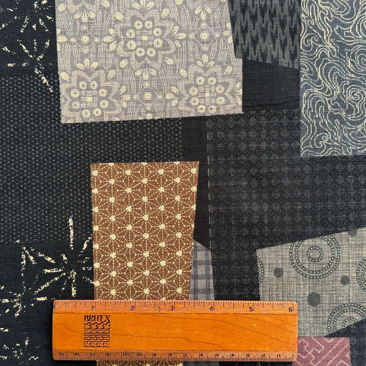 Traditional Boro Patchwork Dobby Cotton (Made in Japan)