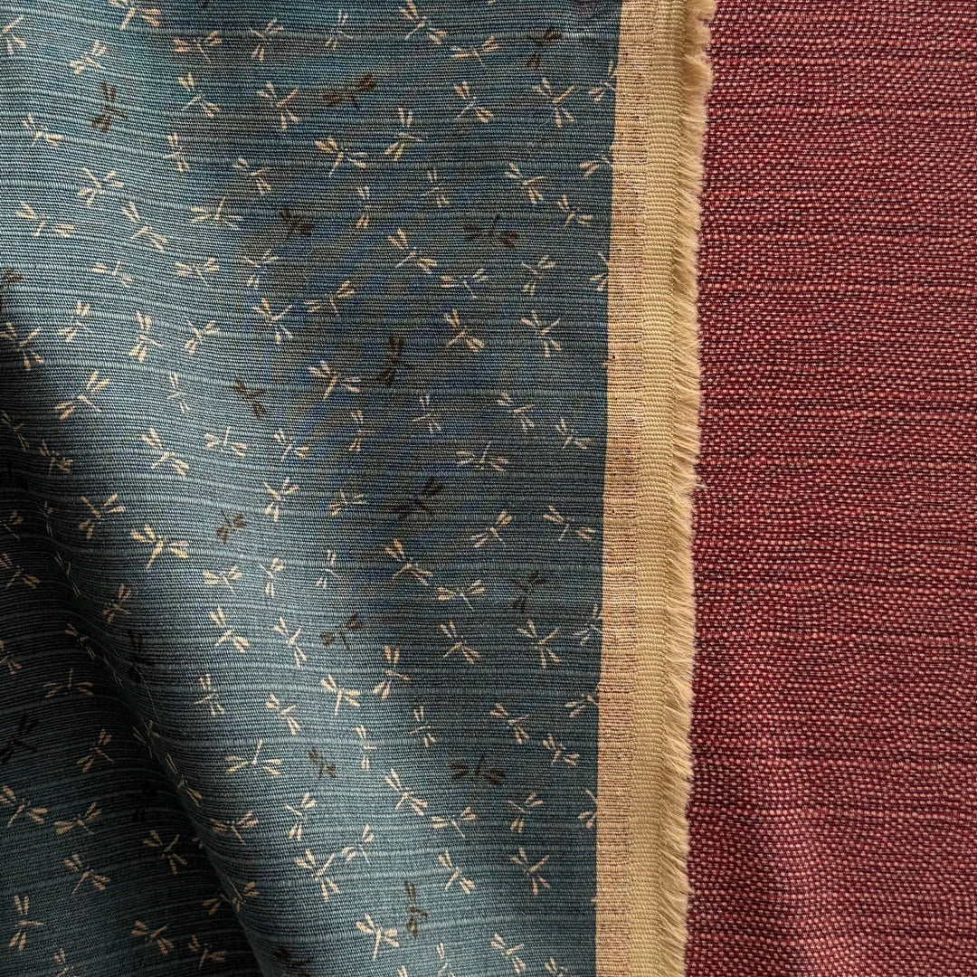 Same-Komon & Dragonfly Reversible Dobby Cotton (Made in Japan)