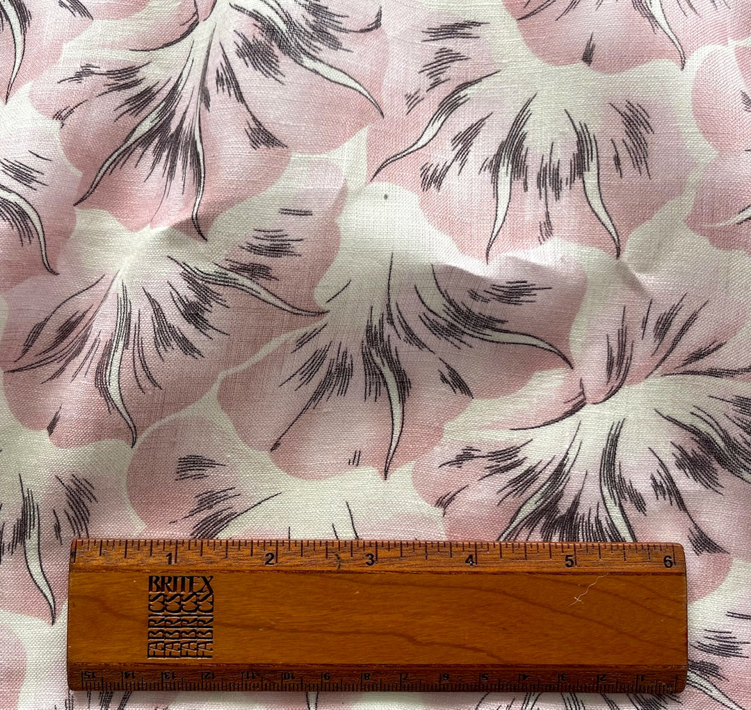 Blushing Morning Glories Handkerchief Linen (Made in Italy)