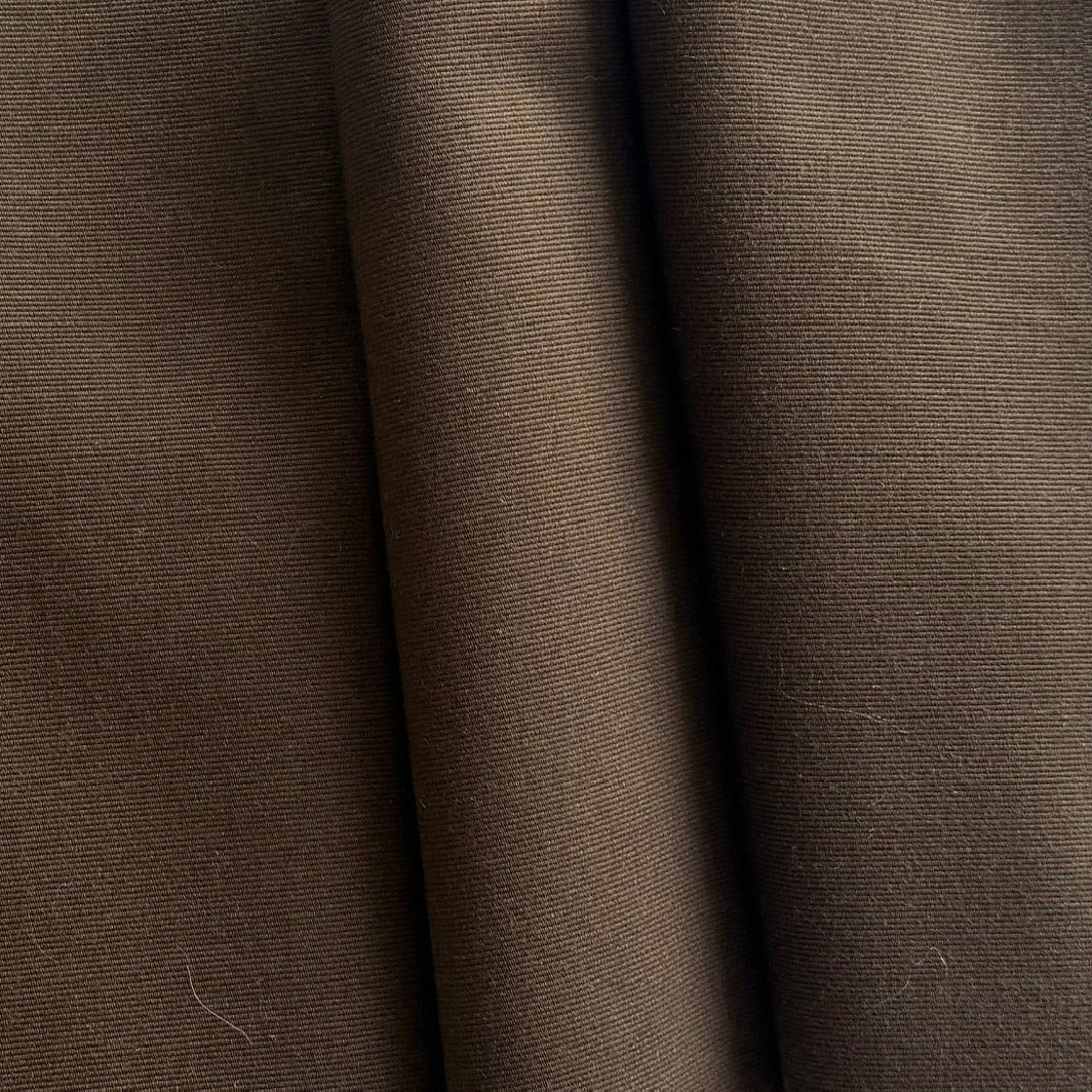 Mid-Weight Warm Crushed Walnut Sueded Cotton Faille (Made in Italy)