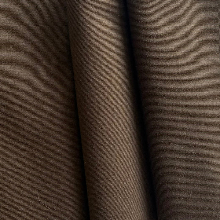 Mid-Weight Warm Crushed Walnut Sueded Cotton Faille (Made in Italy)