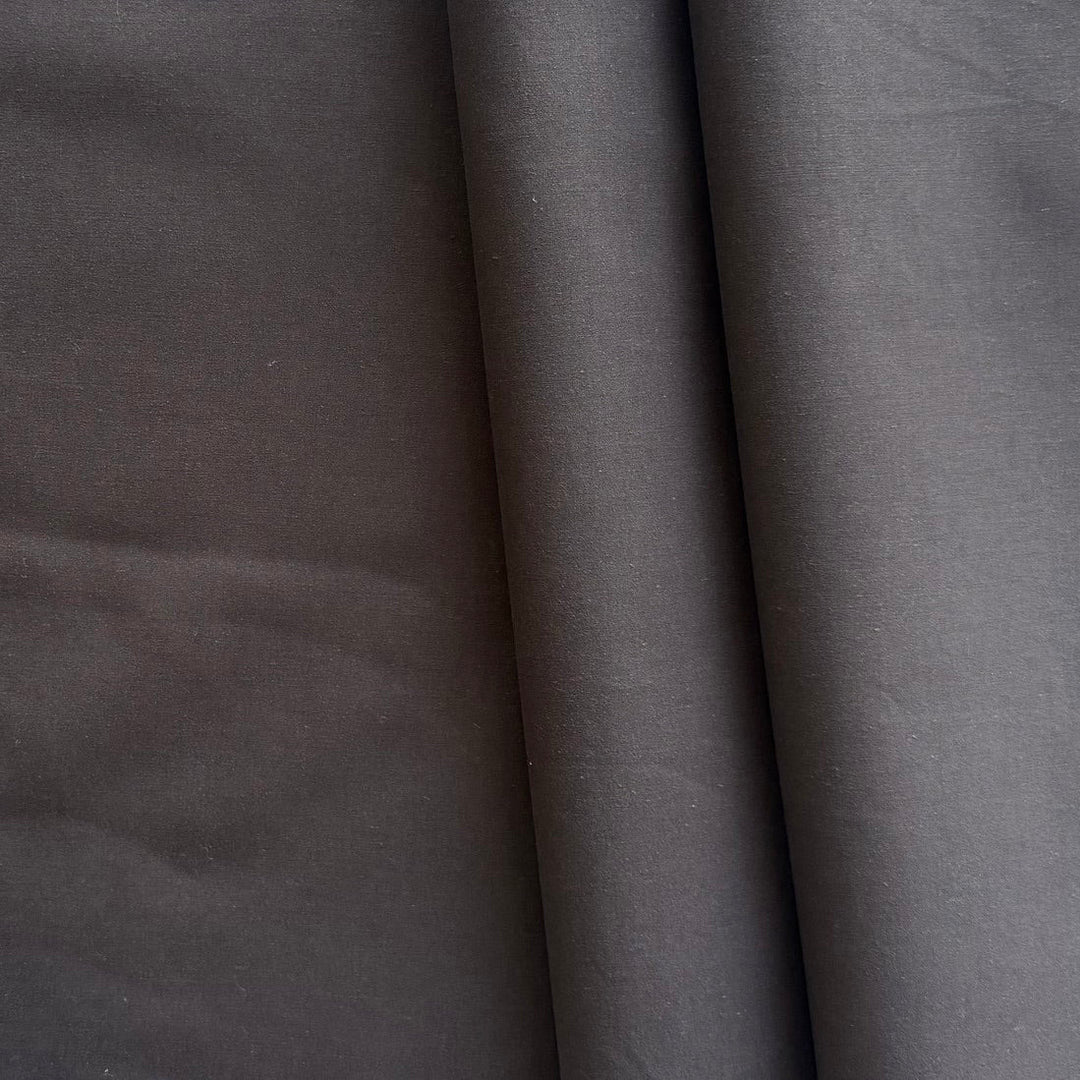 High-End Mid-Weight Beaver Brown Cotton Poplin (Made in Italy)