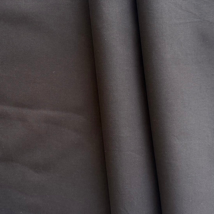 High-End Mid-Weight Beaver Brown Cotton Poplin (Made in Italy)
