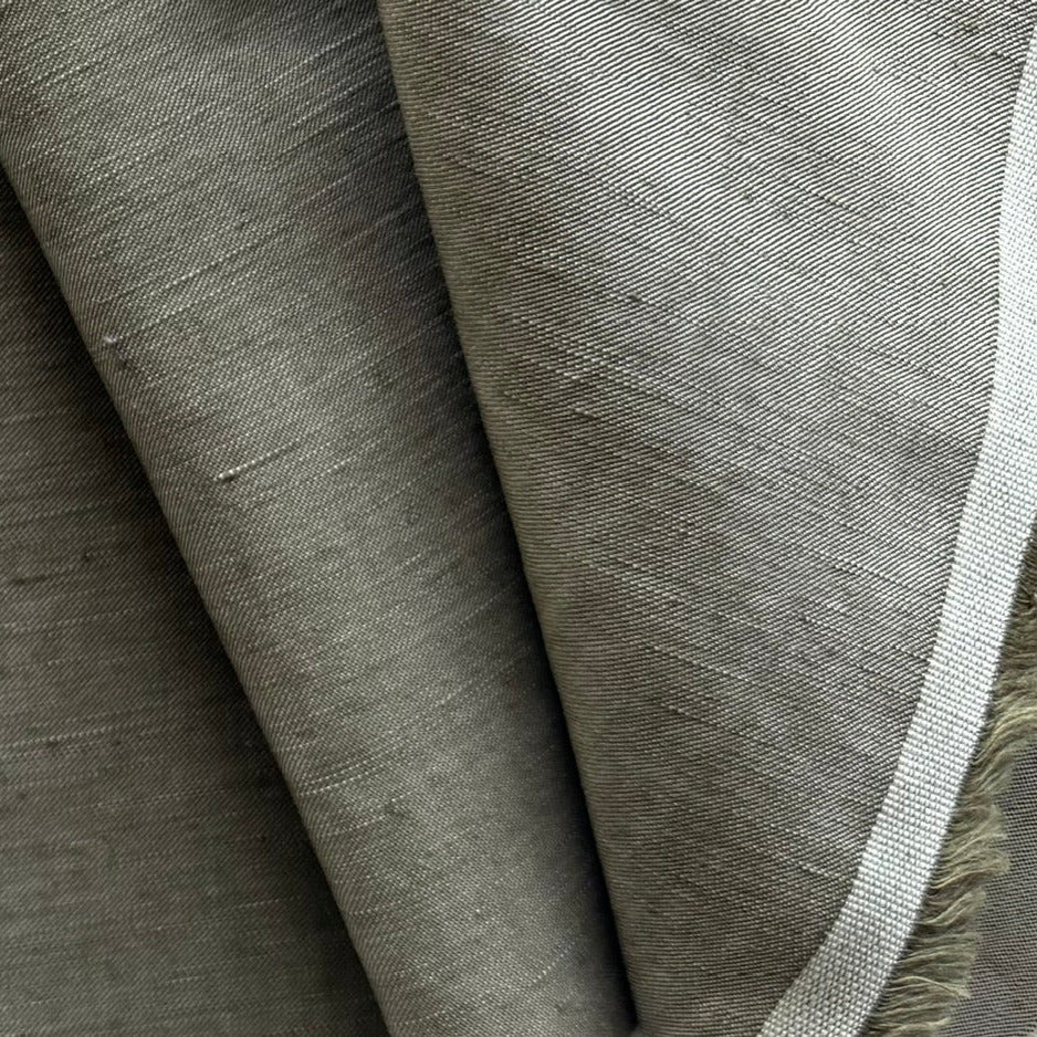 Legguino Elegant Heathered Soft Olive Linen Blend (Made in Italy)