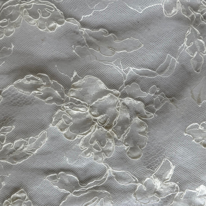 Romantic Ivory Rayon Blend Chantilly Lace (Made in Korea)