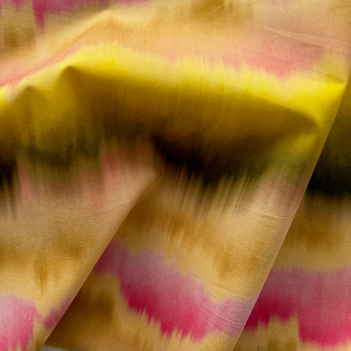 NY Designer Sunrise Ikat Cotton Lawn