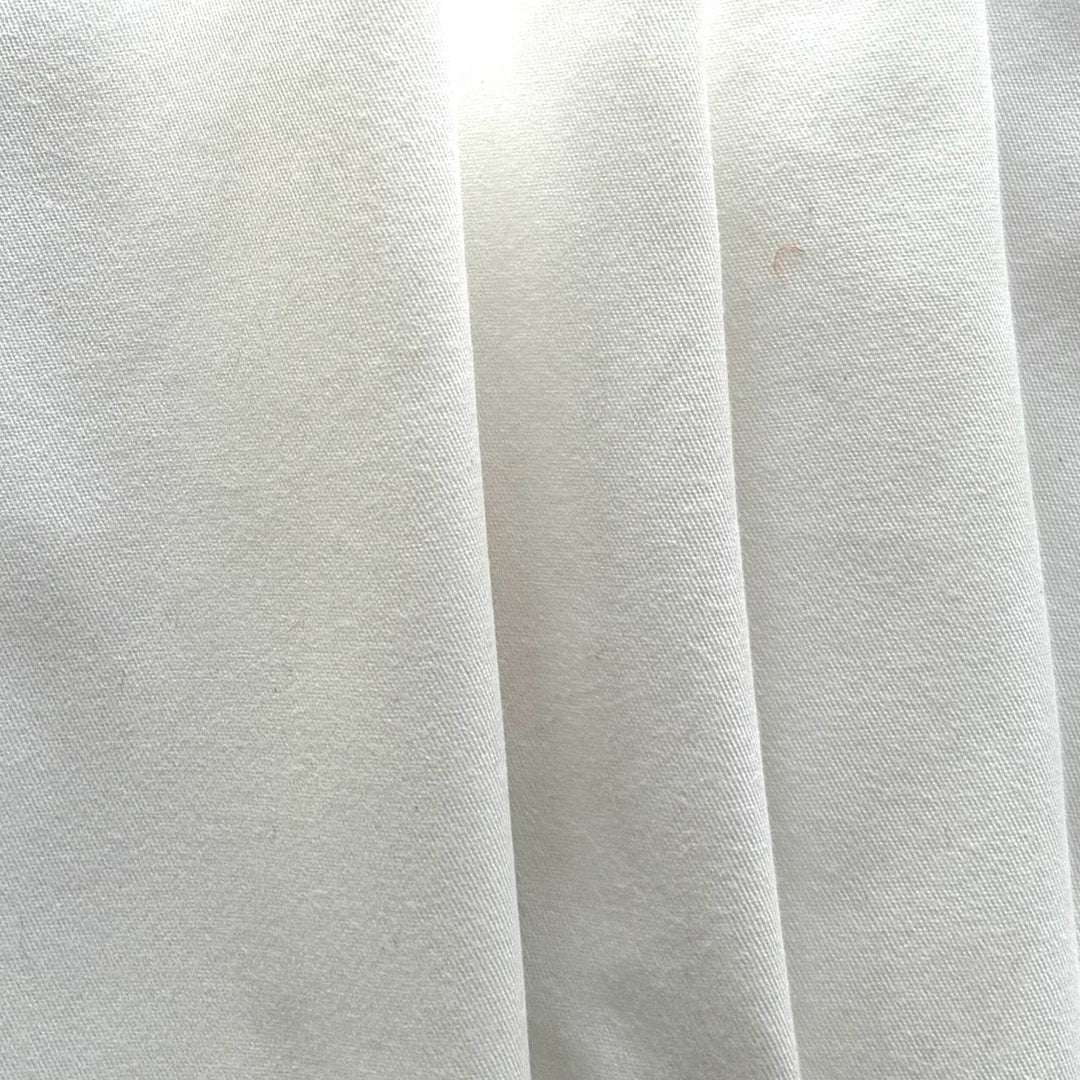 Lighter-Weight 6oz Stark White Cotton Twill