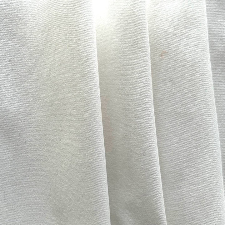 Lighter-Weight 6oz Stark White Cotton Twill
