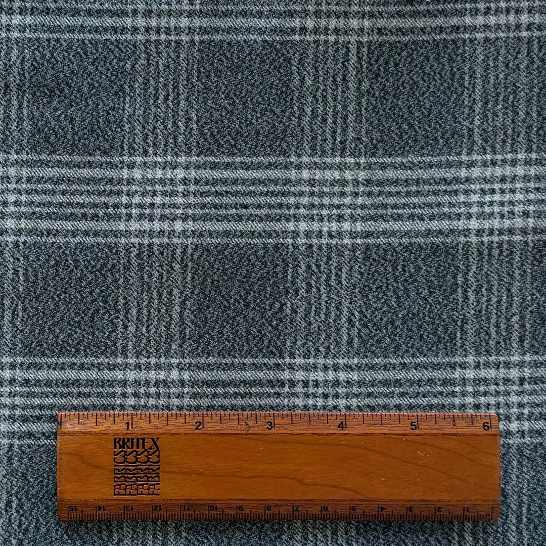 Solbiati Monochromatic Plaid Cotton Suiting (Made in Italy)