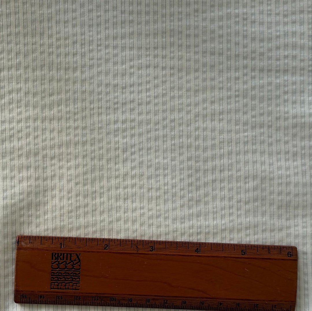 Solbiati Lighter-Weight Neutral Stretch Silk Seersucker (Made in Italy)