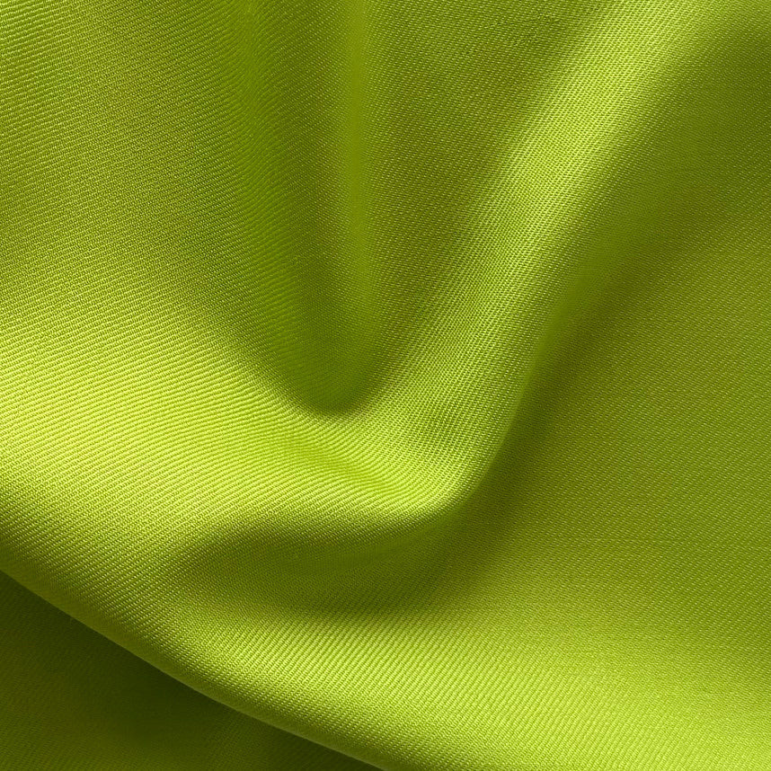 Apple Green Super 120s Selvedged Wool Twill Gabardine  (Made in Italy)