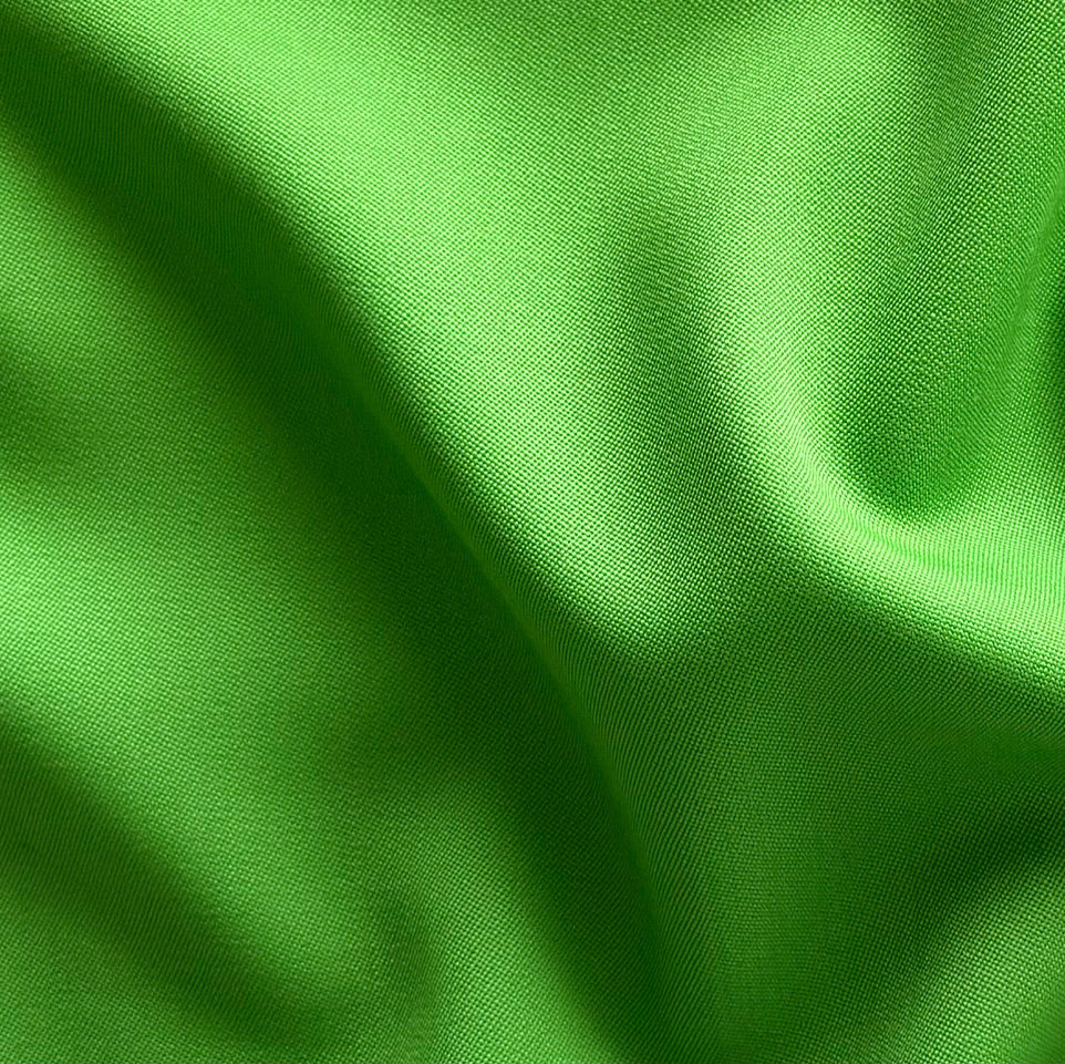 Mid-Weight Fresh Grass Green Wool Gabardine (Made in Italy)