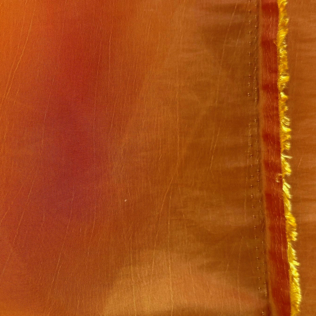 Lighter-Weight Tangerine Cross-Woven Polyester Taffeta