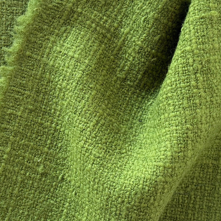 Freshly Mowed Grass Green Wool Blend Bouclé (Made in Italy)