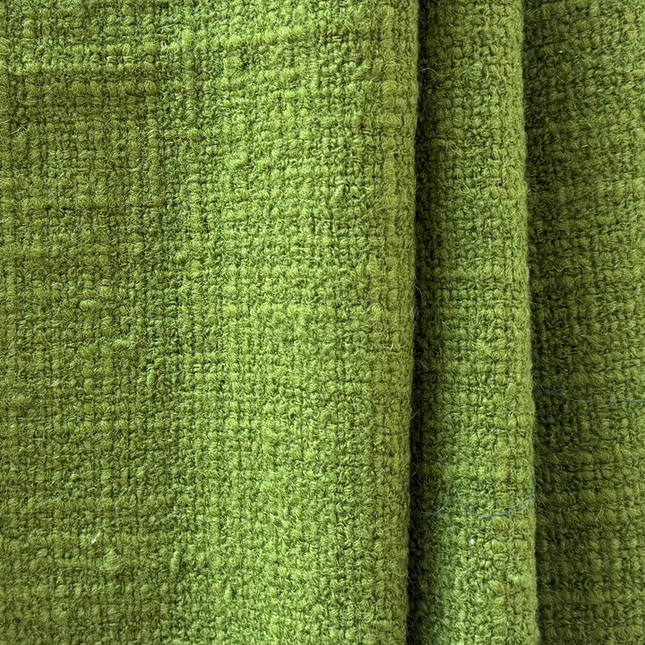 Freshly Mowed Grass Green Wool Blend Bouclé (Made in Italy)