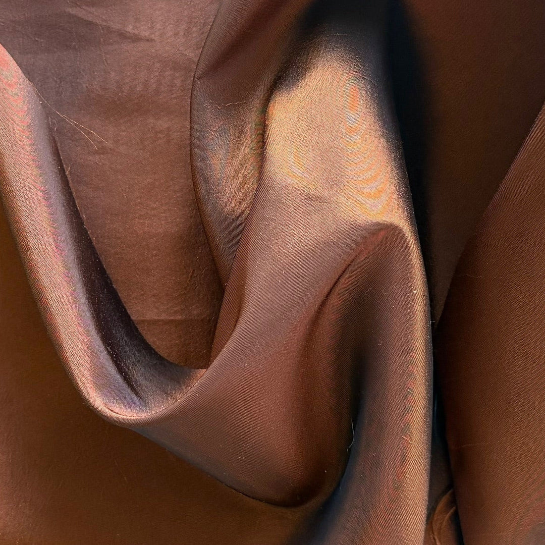 Lighter-Weight Copper Rain Cross-Woven Polyester Taffeta