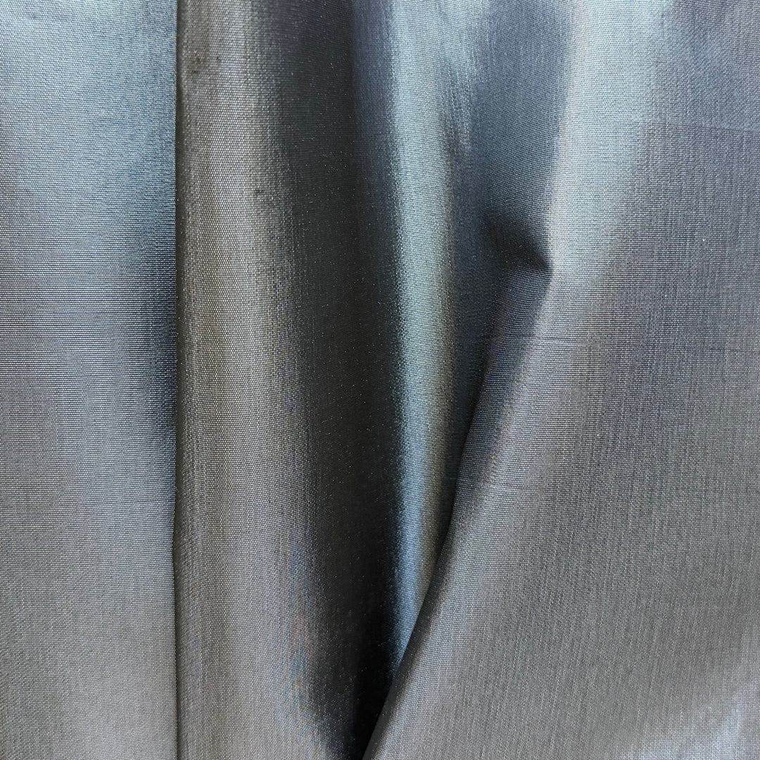 Lighter-Weight Pewter Grey Cross-Woven Polyester Blend Taffeta