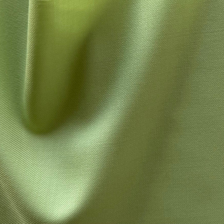 Lighter-Weight Celery Cream Selvedged Wool Twill Suiting (Made in Italy)