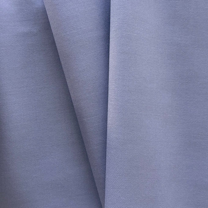 Lighter-Weight French Lilac Selvedged Wool Twill Suiting (Made in Italy)