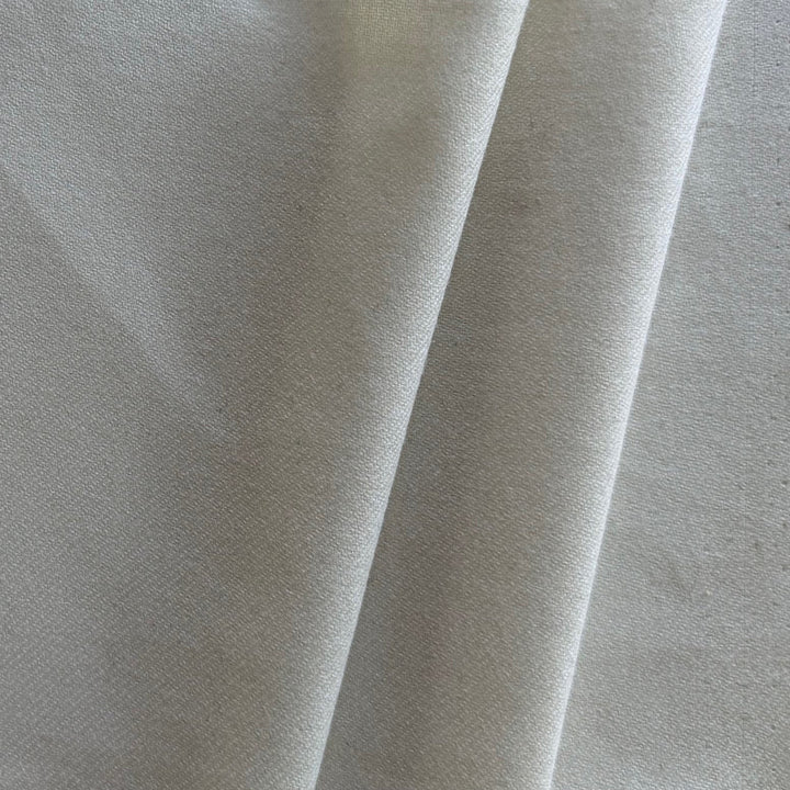 Lighter-Weight Winter White Buttery Soft Wool Flannel (Made in Italy)
