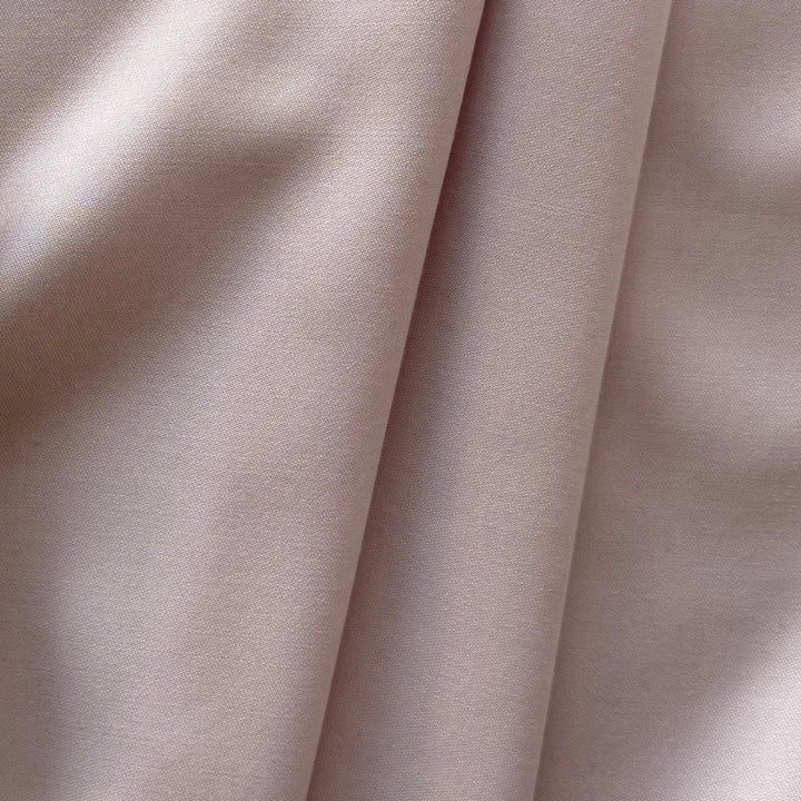 Mid-Weight Palest Pink Blush Wool Twill (Made in Italy)