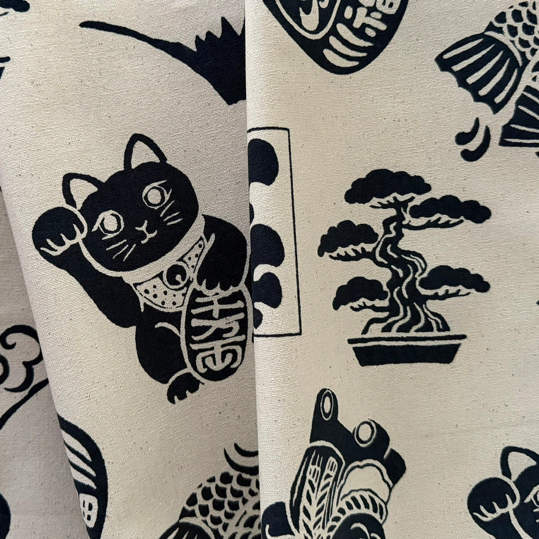 Lucky Charms Natural Lighter Weight Cotton Canvas (Made in Japan)