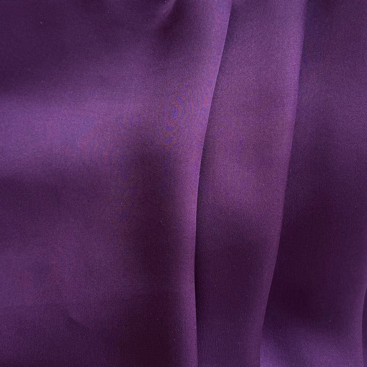 Vivid Violet Grove Silk Satin Charmeuse (Made in Italy)
