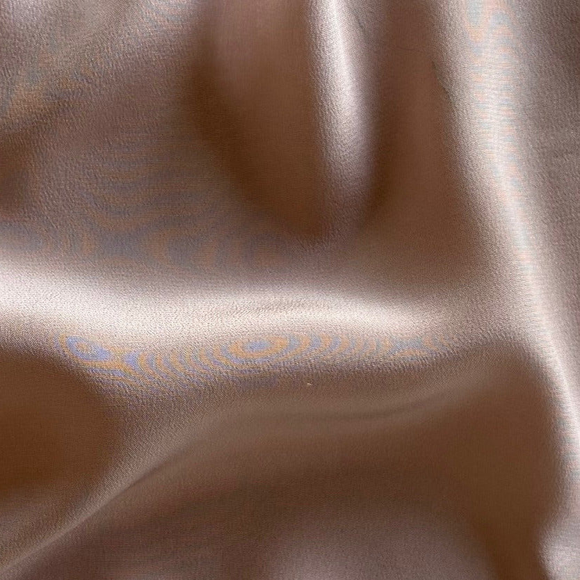 Lustrous Blush Mist Silk Crepe de Chine (Made in Italy)