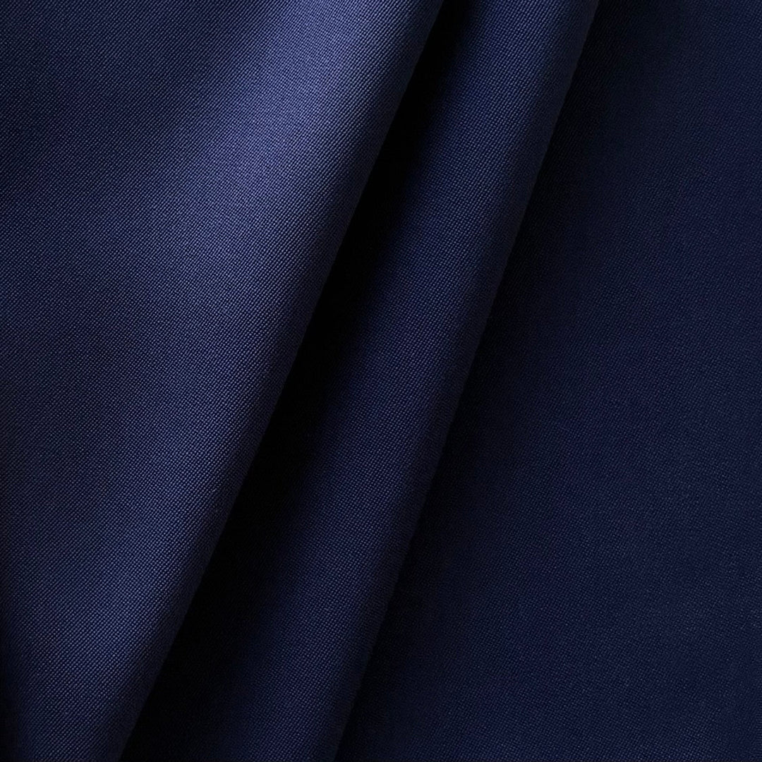Mid-Weight Cool Sapphire Blue Wool Gabardine (Made in Italy)