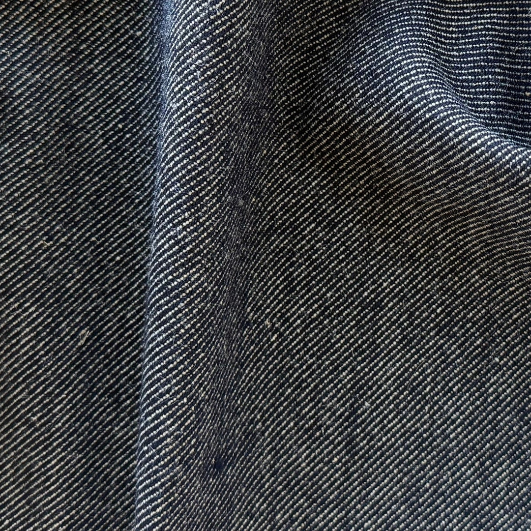 Dior Couture Indigo Wool & Silk Blend Denim Twill (Made in Italy)
