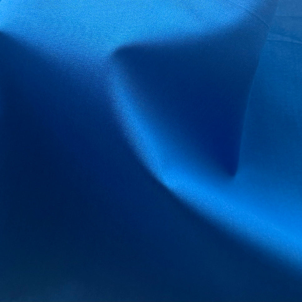 Mid-Weight Royal Blue Crisp Cotton Poplin (Made in Italy)