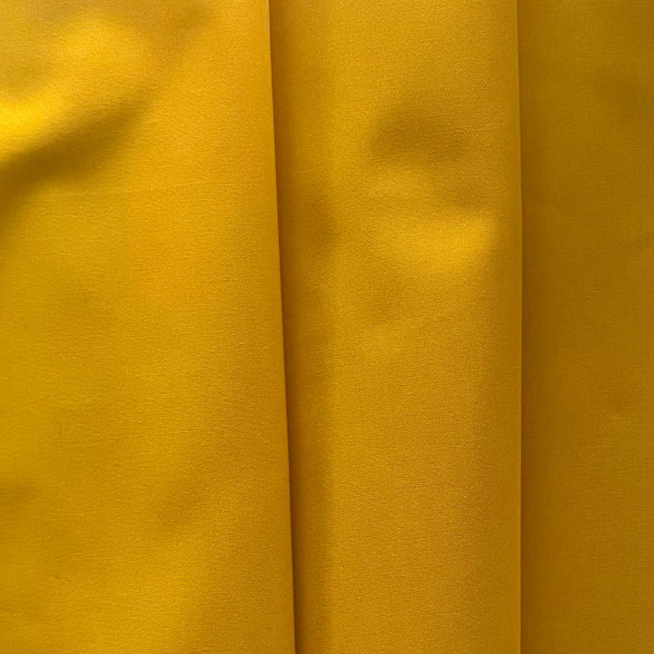 Mid-Weight Pencil Yellow Crisp Cotton Poplin (Made in Italy)