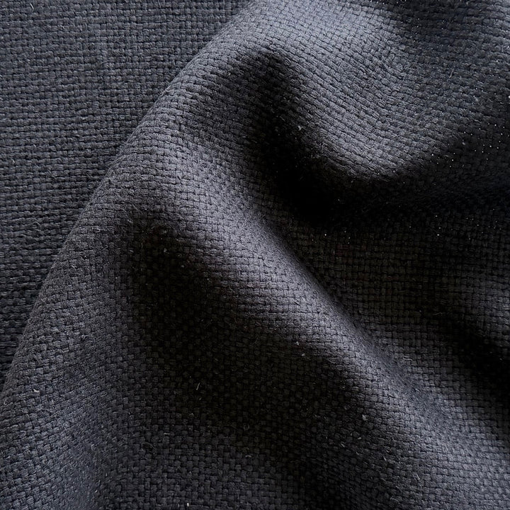 Sophisticated Black Raw Silk Suiting (Made in Italy)