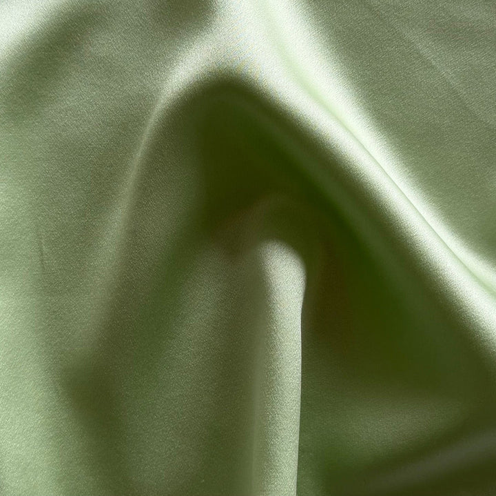 Tea Green Mist Cotta 30 Mumme 3-Ply Silk Crepe (Made in Korea)