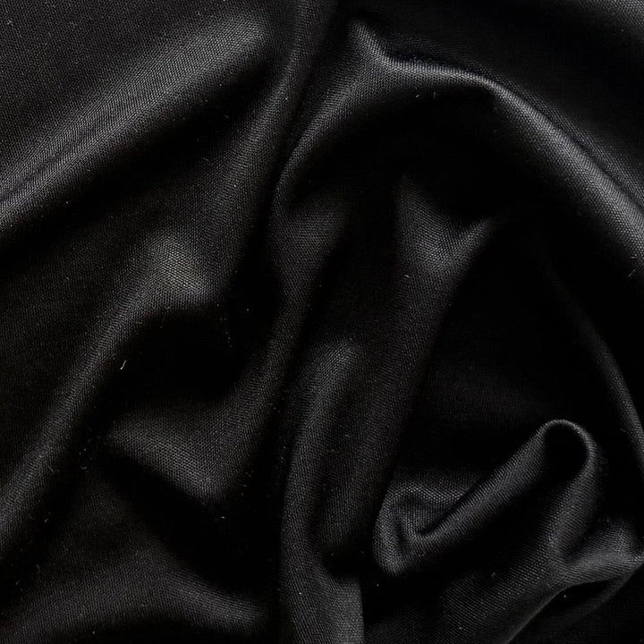 Lighter-Weight Onyx Silk Jersey Knit (Made in Korea)