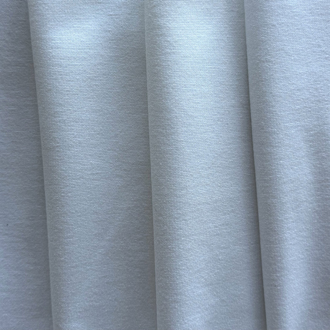 Mid-Weight High Quality Dyed White Rayon Viscose Blend Ponte Double-Knit
