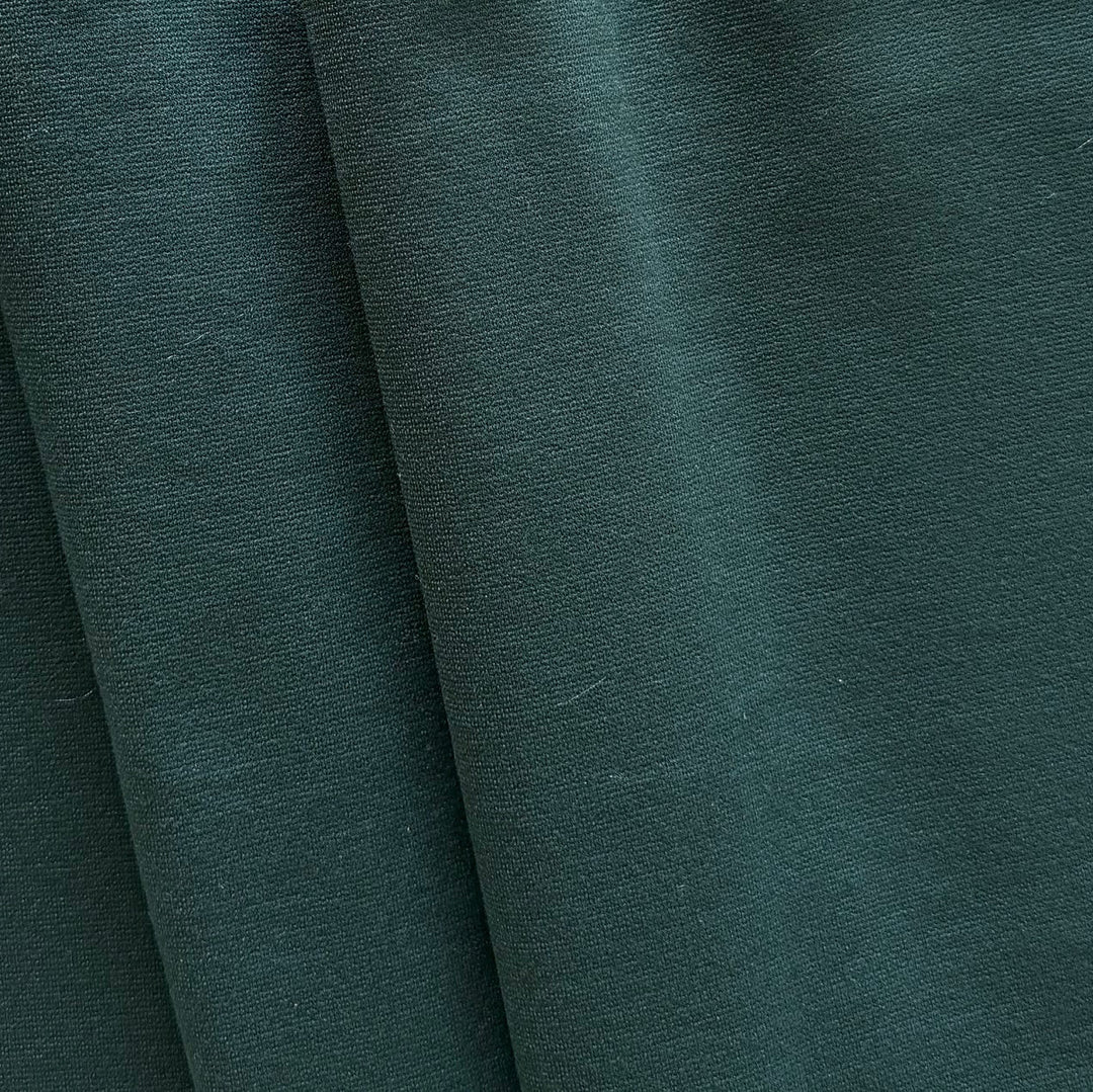 Mid-Weight High Quality Hunter Green Rayon Viscose Blend Ponte Double-Knit