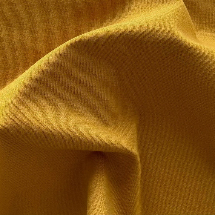 Mid-Weight High Quality Deep Curry Rayon Viscose Blend Ponte Double-Knit