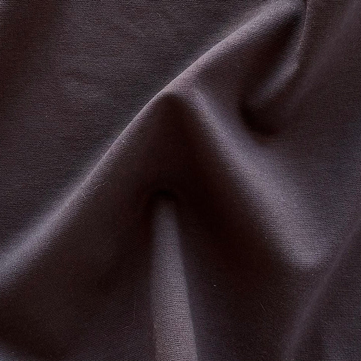 Mid-Weight High Quality Chocolate Brown Rayon Viscose Blend Ponte Double-Knit