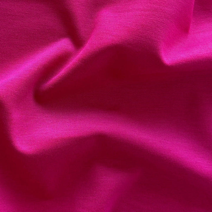 Mid-Weight High Quality Vivid Fuchsia Rayon Viscose Blend Ponte Double-Knit