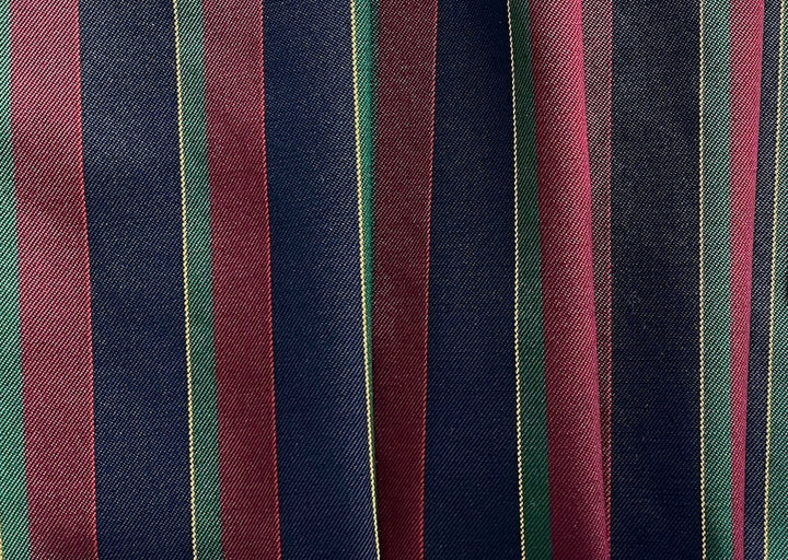Gucci Studiously Stripped Stretch Polyester Blend Suiting (Made in Italy)